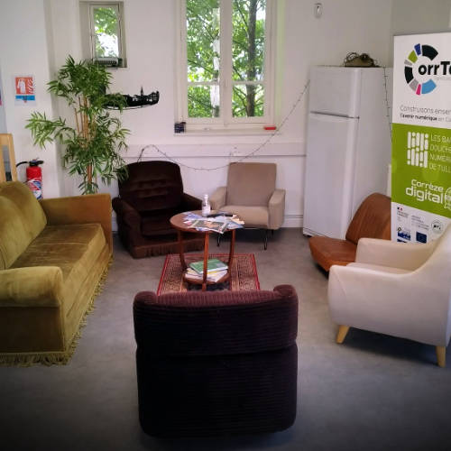 Espace détente des Bains Douches Numériques